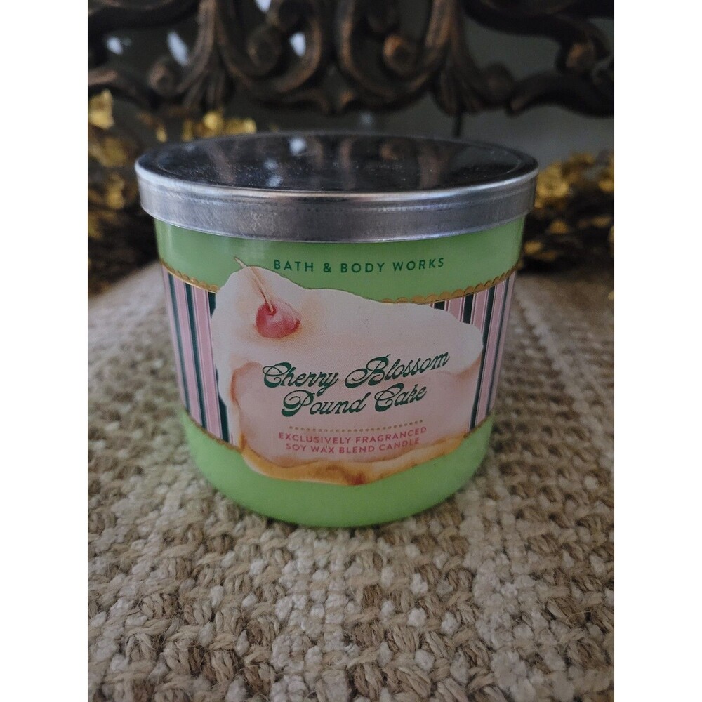 Cherry Blossom Pound Cake - Bath and Body Works 3-Wick Candle
